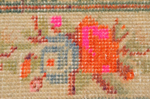 Unique Natural oushak Turkish rug for home decor, Vintage rug, area rug boho rug bedroom rug kitchen rug kilim rugs handmade, rugs 4x7, 666343