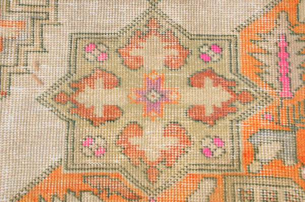 Unique Natural oushak Turkish rug for home decor, Vintage rug, area rug boho rug bedroom rug kitchen rug kilim rugs handmade, rugs 4x7, 666343