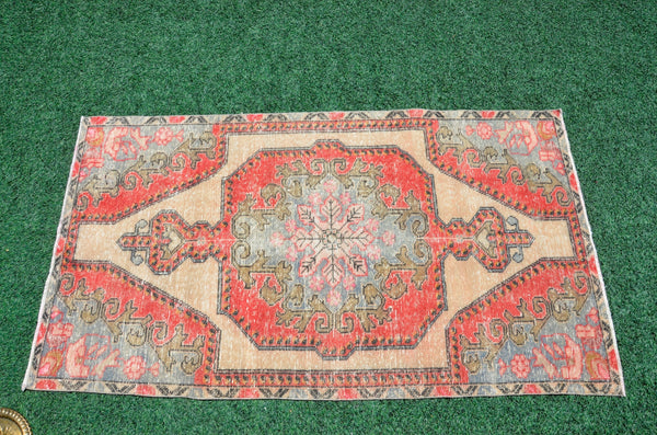 Unique Natural oushak Turkish rug for home decor, Vintage rug, area rug boho rug bedroom rug kitchen rug kilim rugs handmade, rugs 4x7, 666350