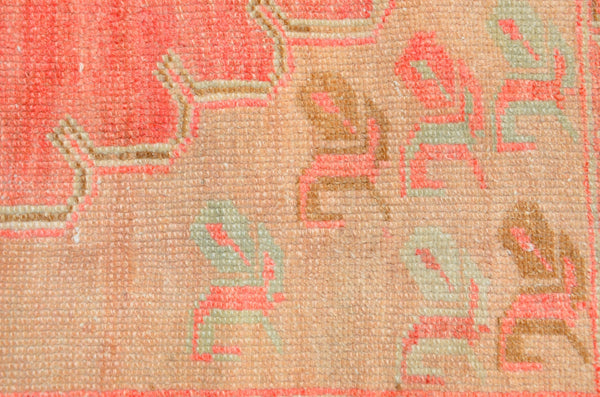 Oushak Natural Turkish rug for home decor, Vintage rug, area rug boho rug bedroom rug kitchen rug bathroom rug kilim rugs handmade, rugs 3x8, 666352