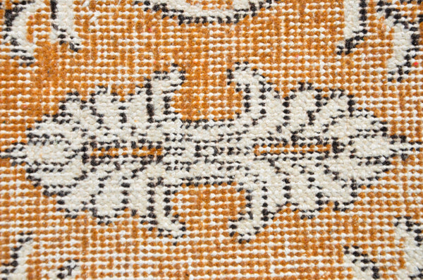 Turkish Natural oushak rug for home decor, Vintage rug, area rug boho rug bedroom rug kitchen rug bathroom rug kilim rugs handmade, rugs 3x7, 666359
