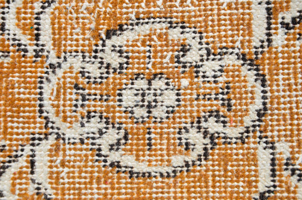 Turkish Natural oushak rug for home decor, Vintage rug, area rug boho rug bedroom rug kitchen rug bathroom rug kilim rugs handmade, rugs 3x7, 666359