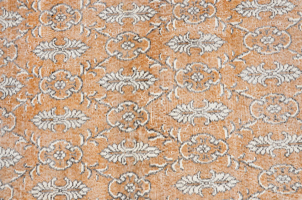 Turkish Natural oushak rug for home decor, Vintage rug, area rug boho rug bedroom rug kitchen rug bathroom rug kilim rugs handmade, rugs 3x7, 666359