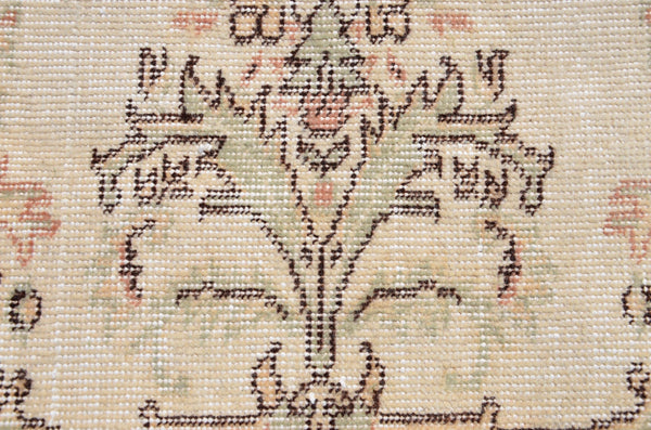 Handmade Natural oushak Turkish rug for home decor, Vintage rug, area rug boho rug bedroom rug kitchen rug bathroom rug kilim rugs, rugs 4x7, 666366