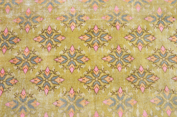 Oushak Natural Turkish rug for home decor, Vintage rug, area rug boho rug bedroom rug kitchen rug bathroom rug kilim rugs handmade, rugs 5x5, 666370
