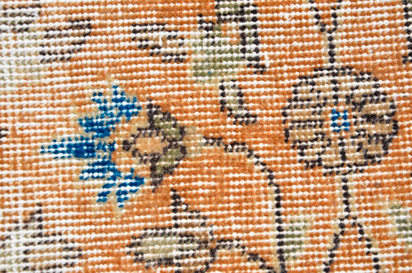 Oushak Natural Turkish rug for home decor, Vintage rug, area rug boho rug bedroom rug kitchen rug bathroom rug kilim rugs handmade, rugs 5x8, 666374