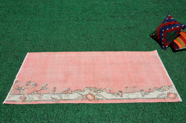 Oushak Natural Turkish rug for home decor, Vintage rug, area rug boho rug bedroom rug kitchen rug bathroom rug kilim rugs handmade, rugs 3x5, 666379