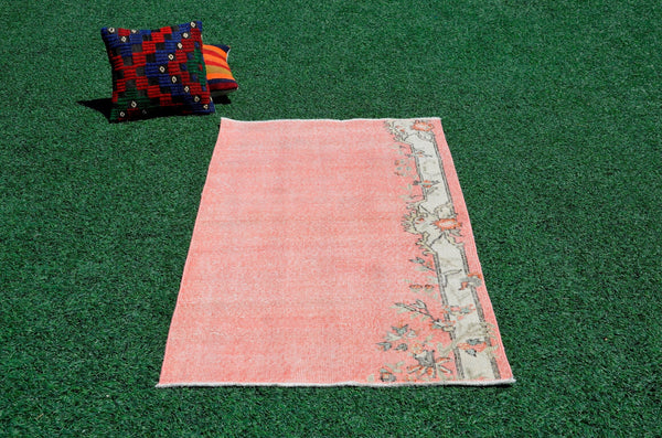 Oushak Natural Turkish rug for home decor, Vintage rug, area rug boho rug bedroom rug kitchen rug bathroom rug kilim rugs handmade, rugs 3x5, 666379