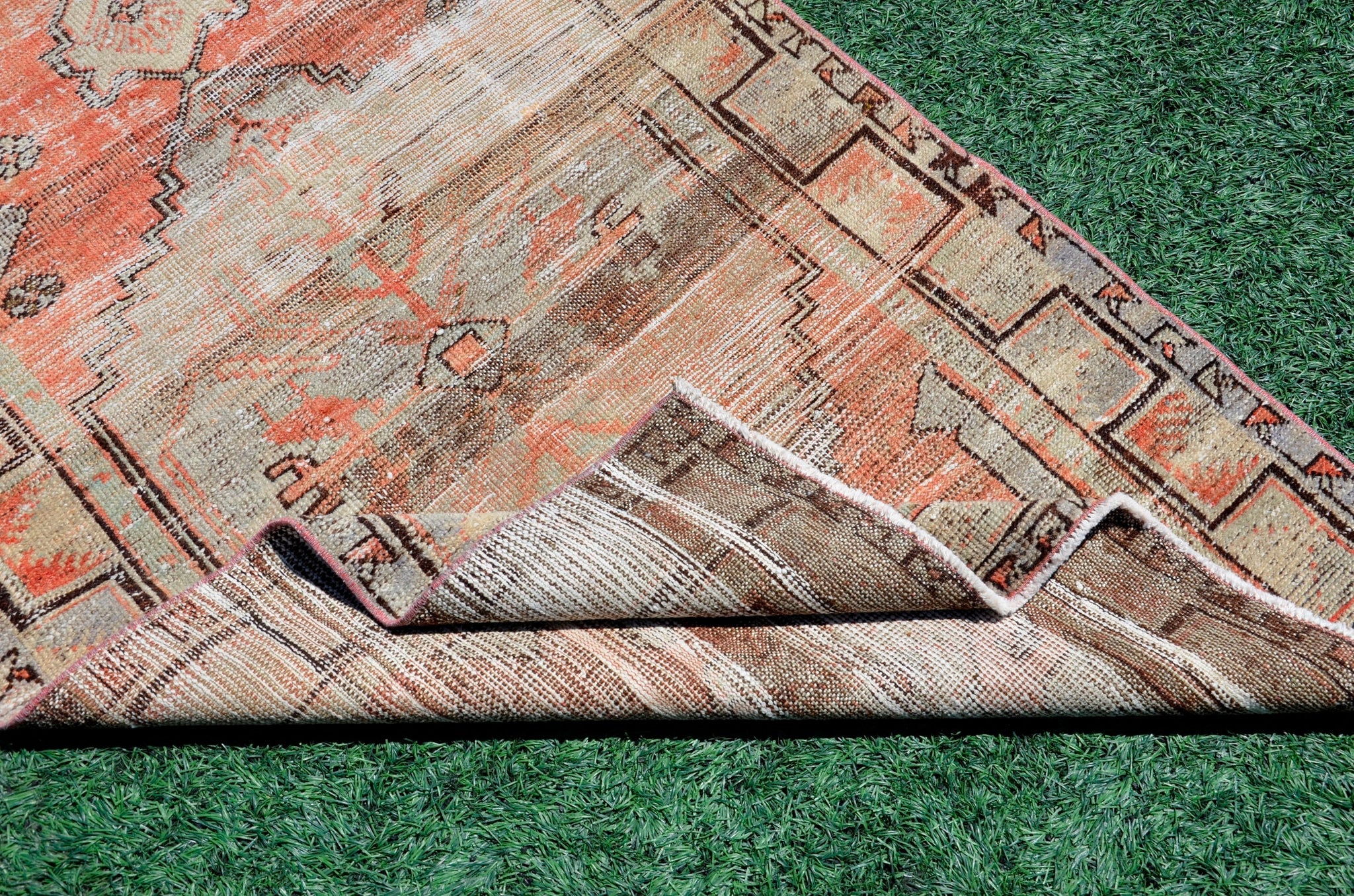Anatolian Natural Turkish rug for home decor, Vintage rug, area