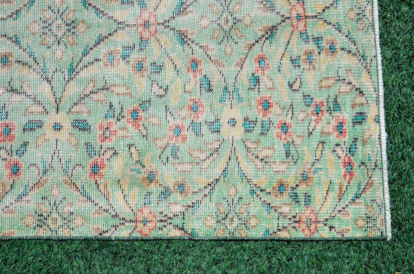 Oushak Natural Turkish rug for home decor, Vintage rug, area rug boho rug bedroom rug kitchen rug bathroom rug kilim rugs handmade, rugs 3x6, 666384