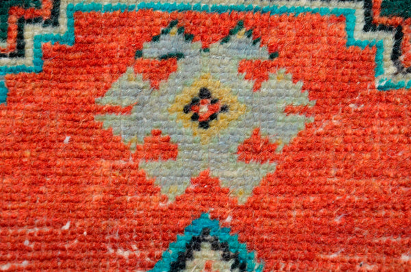 Small area Handmade Turkish Vintage rug for home decor, bathroom rug, area rug oushak rug boho rug kitchen rug  kilim rug door mat, rugs 3x5, 666455